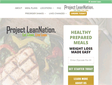 Tablet Screenshot of projectleannation.com